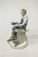 Gräfenthal Thüringen Tysk Porcelænsfigur af Skomager - Danam Antik