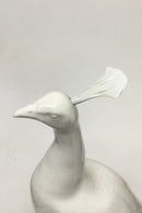 Royal Copenhagen figur af påfugl på kugle - Danam Antik