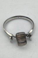 Georg Jensen Sterling Sølv Armring No 207 med Rutil Quartz Torun - Danam Antik