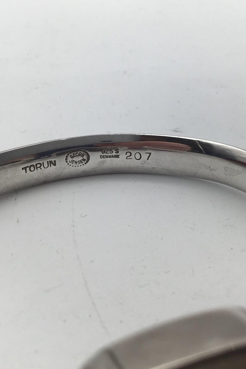 Georg Jensen Sterling Sølv Armring No 207 med Rutil Quartz Torun - Danam Antik