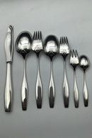 Hans Hansen Sterling Sølv Charlotte Bestiksæt 12 Personer (84 dele) - Danam Antik