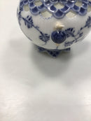 Royal Copenhagen Musselmalet Helblonde Sneglevase med låg No 1043 - Danam Antik