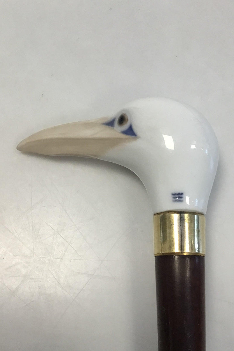 Royal Copenhagen Stokkehoved af porcelæn i form af fuglehoved - Danam Antik