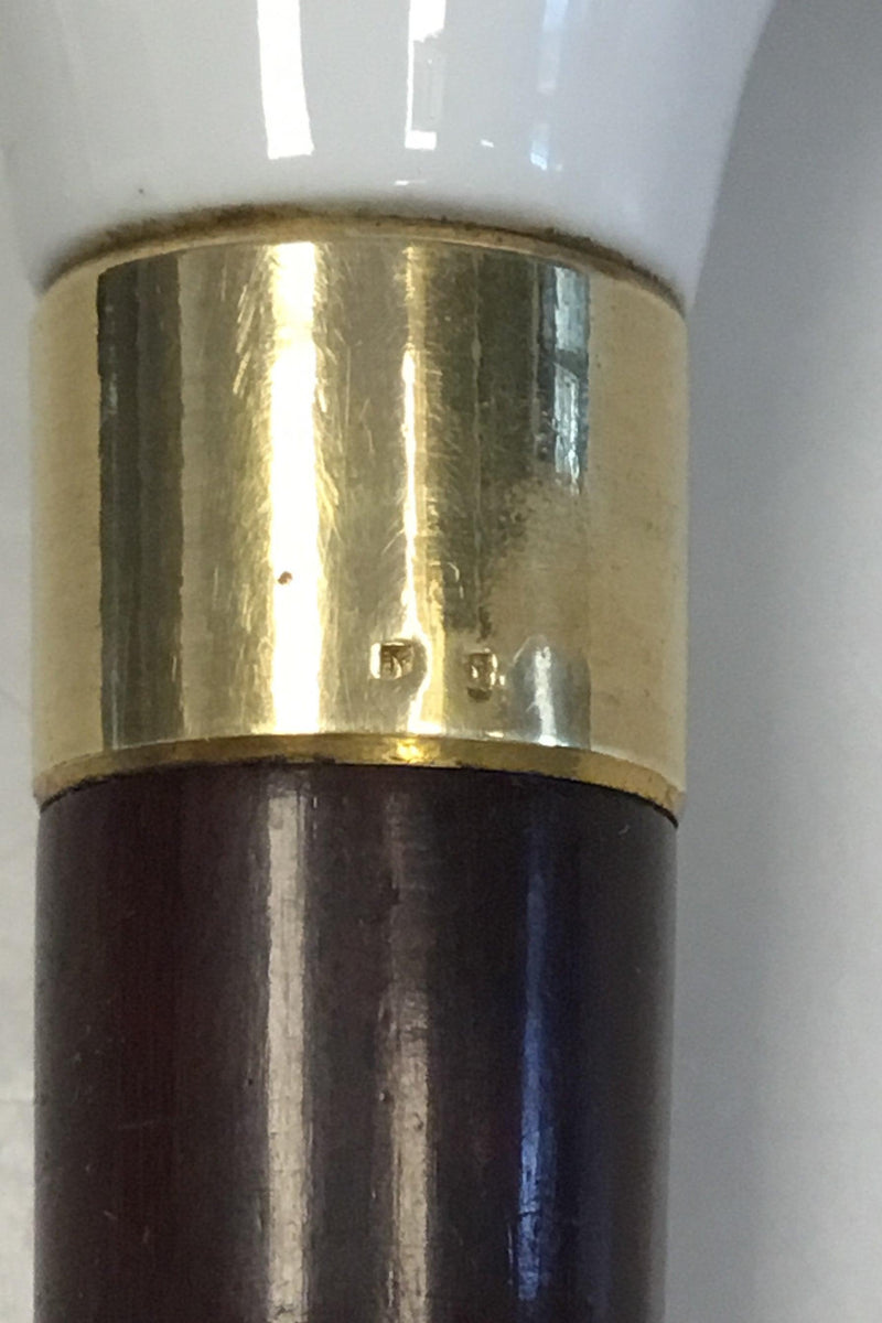 Royal Copenhagen Stokkehoved af porcelæn i form af fuglehoved - Danam Antik