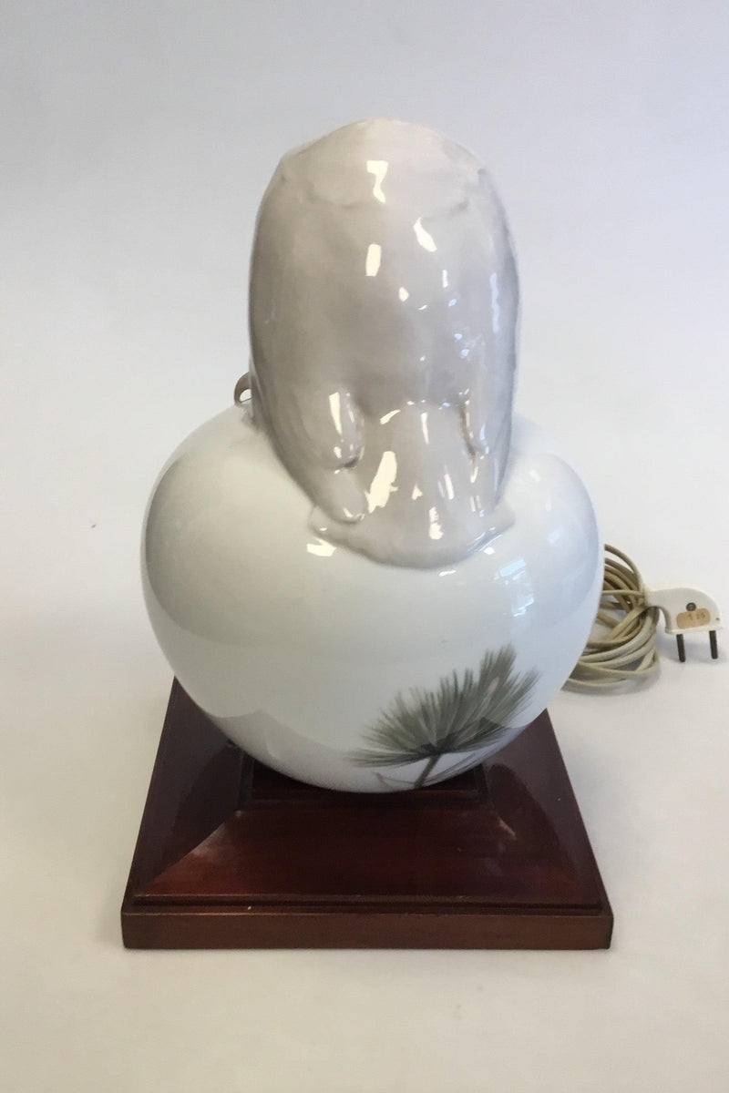 Royal Copenhagen Ugle på Kugle Ozonlampe - Danam Antik