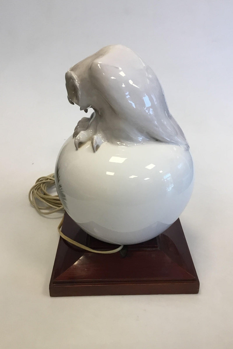 Royal Copenhagen Ugle på Kugle Ozonlampe - Danam Antik