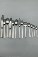 Georg Jensen Sterling Sølv Bernadotte Bestik Sæt 12 personer (156 dele) - Danam Antik