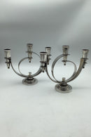 Georg Jensen Sterling Sølv Lysestager No. 670 Oscar Gundlach-Pedersen (2) - Danam Antik