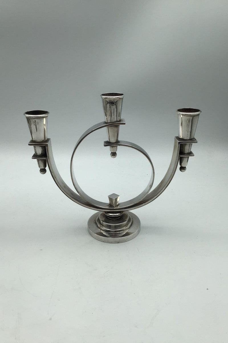 Georg Jensen Sterling Sølv Lysestager No. 670 Oscar Gundlach-Pedersen (2) - Danam Antik