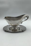 Georg Jensen Sterling Sølv Sovseskål No. 177 samt underfad No. 177 B. - Danam Antik