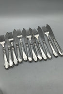 Svend Toxværd Sølv Christiansborg Fiskebestiksæt 6 personer (12 dele) - Danam Antik