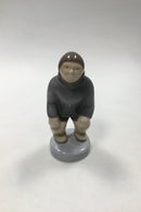 Bing & Grøndahl Figur af Eskimo Grønlandsk Kvinde No 2414 - Danam Antik