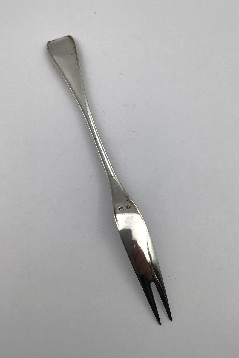 Horsens Sølv Kent Sølv Stegegaffel Måler 20.5 cm (8.07 inch) - Danam Antik