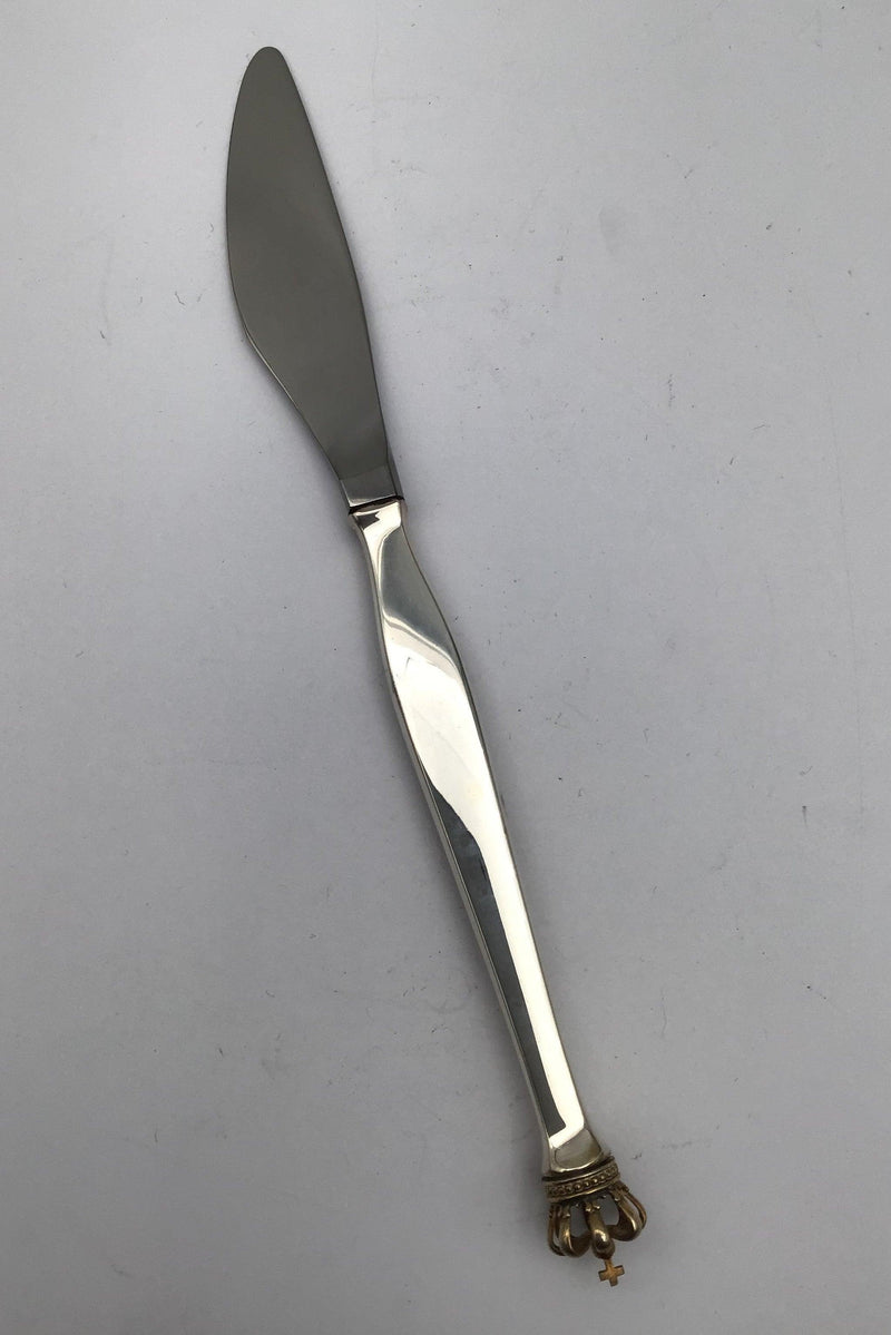 Dansk Krone DGS Sterling Sølv Spisekniv - Danam Antik