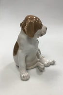 Royal Copenhagen Figur af siddende pointer No 1453/259 - Danam Antik