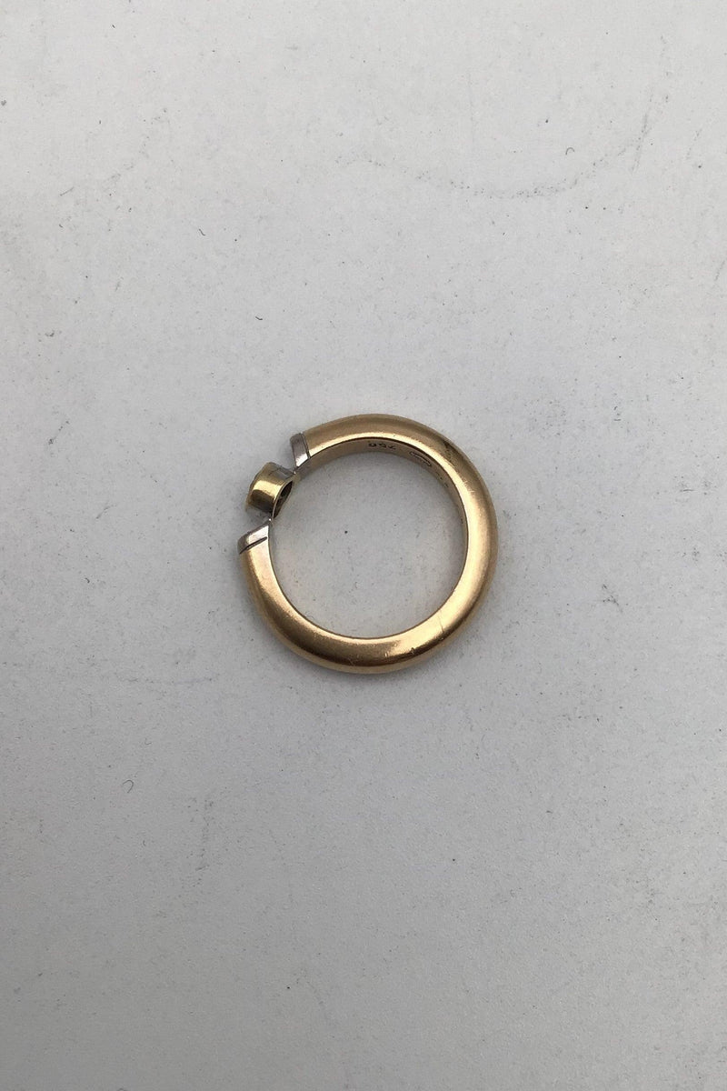 Georg Jensen 18K Guld Ring med Brillant - Danam Antik