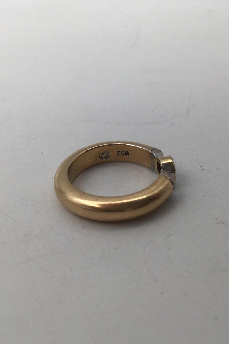 Georg Jensen 18K Guld Ring med Brillant - Danam Antik