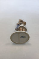 Bing & Grøndahl Figur Pige med hundehvalp No 2202 - Danam Antik