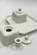 Royal Copenhagen Blækhus af kraftigt hvidt porcelæn No 20358 - Danam Antik