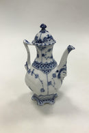 Royal Copenhagen Musselmalet Helblonde Lille sekskantet kaffekande No 1030 - Danam Antik