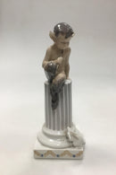 Royal Copenhagen Figur Faun med Kanin No 456 - Danam Antik