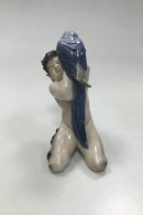 Royal Copenhagen Figur Faun med Papegøje No 752 - Danam Antik