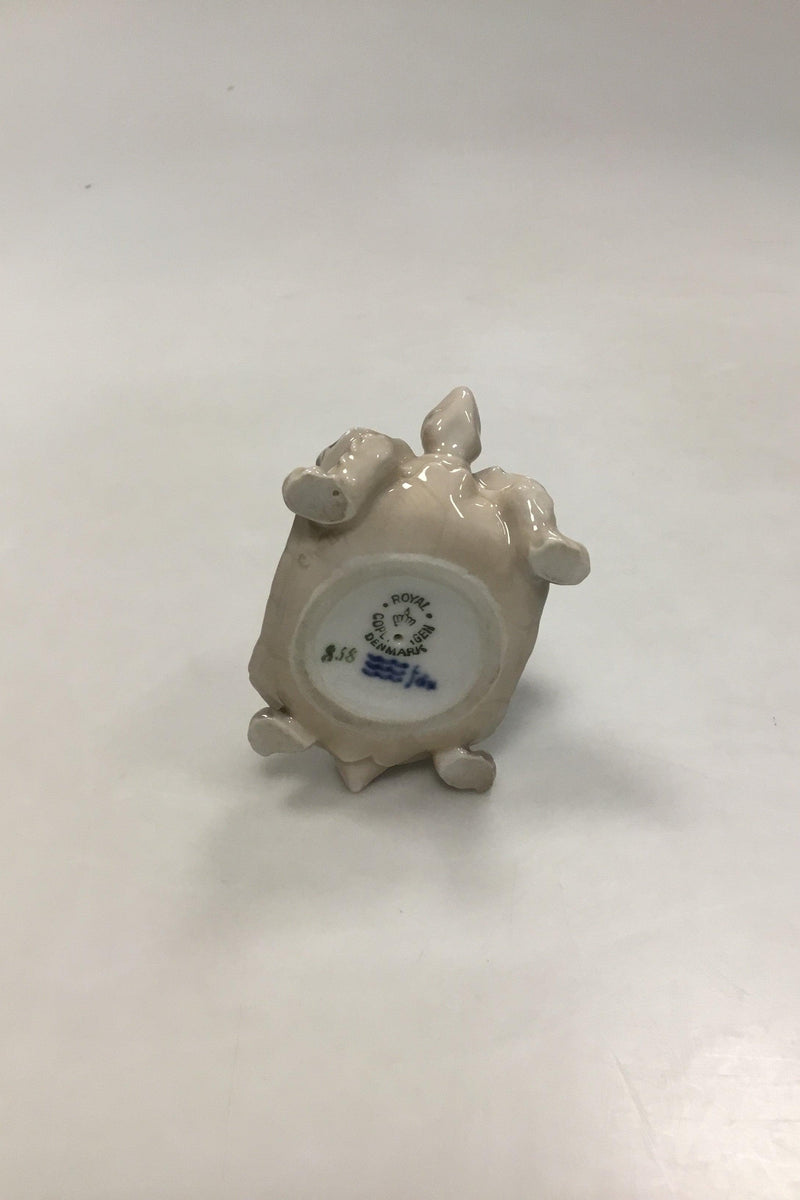 Royal Copenhagen Figur af Faun på Skildpadde No 858 - Danam Antik