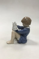 Royal Copenhagen Figur Pige med Kat No 4631 - Danam Antik