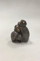 Bing og Grøndahl Figur Abefamilie No 1581 - Danam Antik