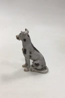 Bing & Grøndahl Figur Siddende Grand Danois No 2189 - Danam Antik