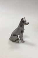 Bing & Grøndahl Figur Siddende Grand Danois No 2189 - Danam Antik