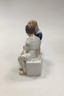Bing og Grøndahl Figur afto børn på en bænk ( Forfordelt ) No 2175 - Danam Antik
