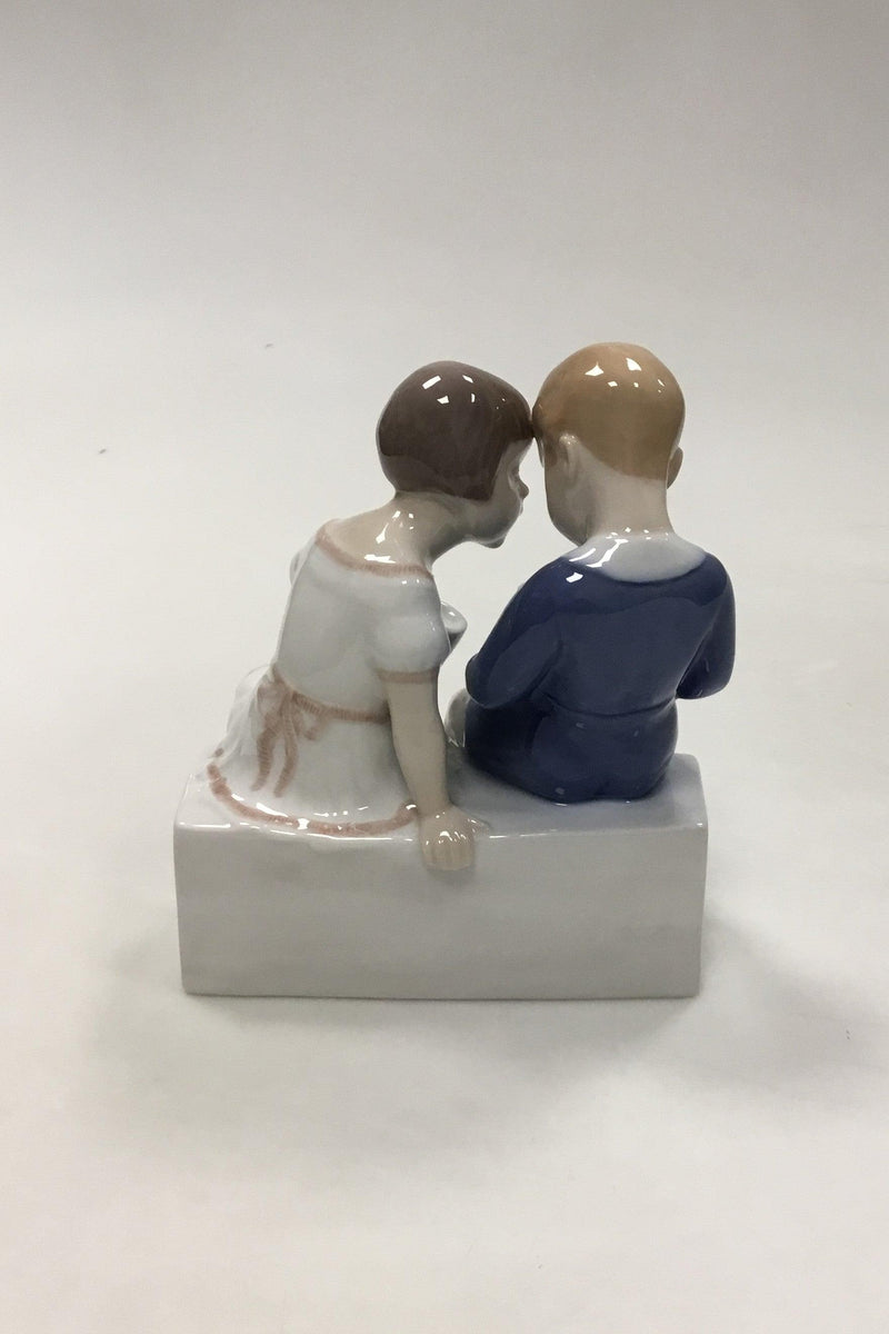 Bing og Grøndahl Figur afto børn på en bænk ( Forfordelt ) No 2175 - Danam Antik