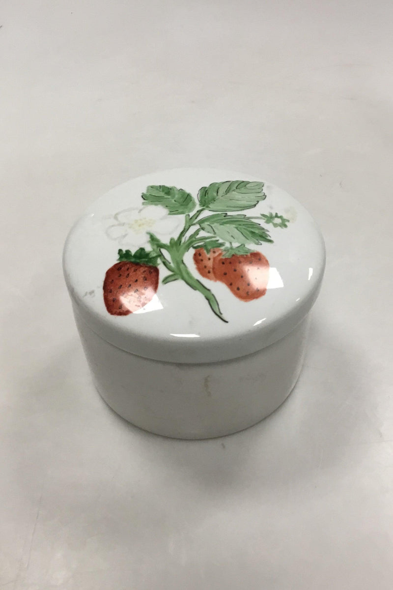 Bing og Grøndahl Bonbonniere dekoreret med jordbær - Danam Antik