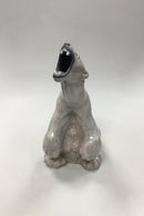 Royal Copenhagen Figur af brølende isbjørn No 502 - Danam Antik