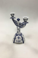 Royal Copenhagen Musselmalet Helblonde to armet Lysestage No 1169 - Danam Antik