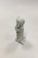 Bing og Grøndahl Blanc de Chine Figur af Havbarn med tang - Danam Antik