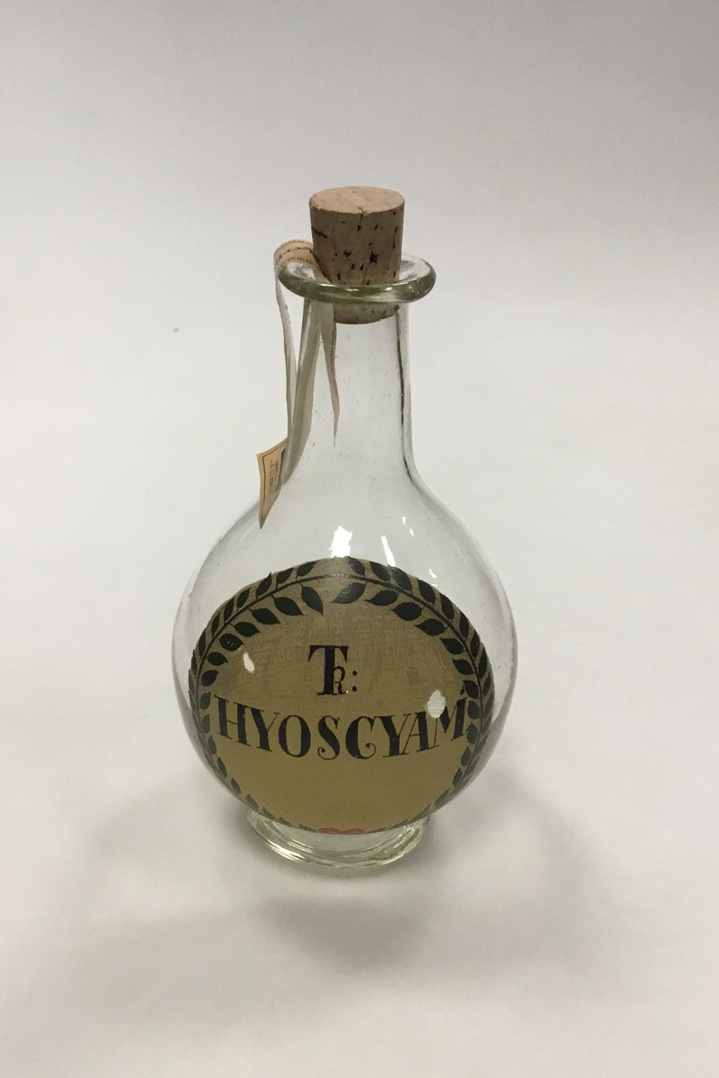 Holmegaard Apotekerflasken, krukke med tekst TR KYOSCYAM fra 1984 - Danam Antik