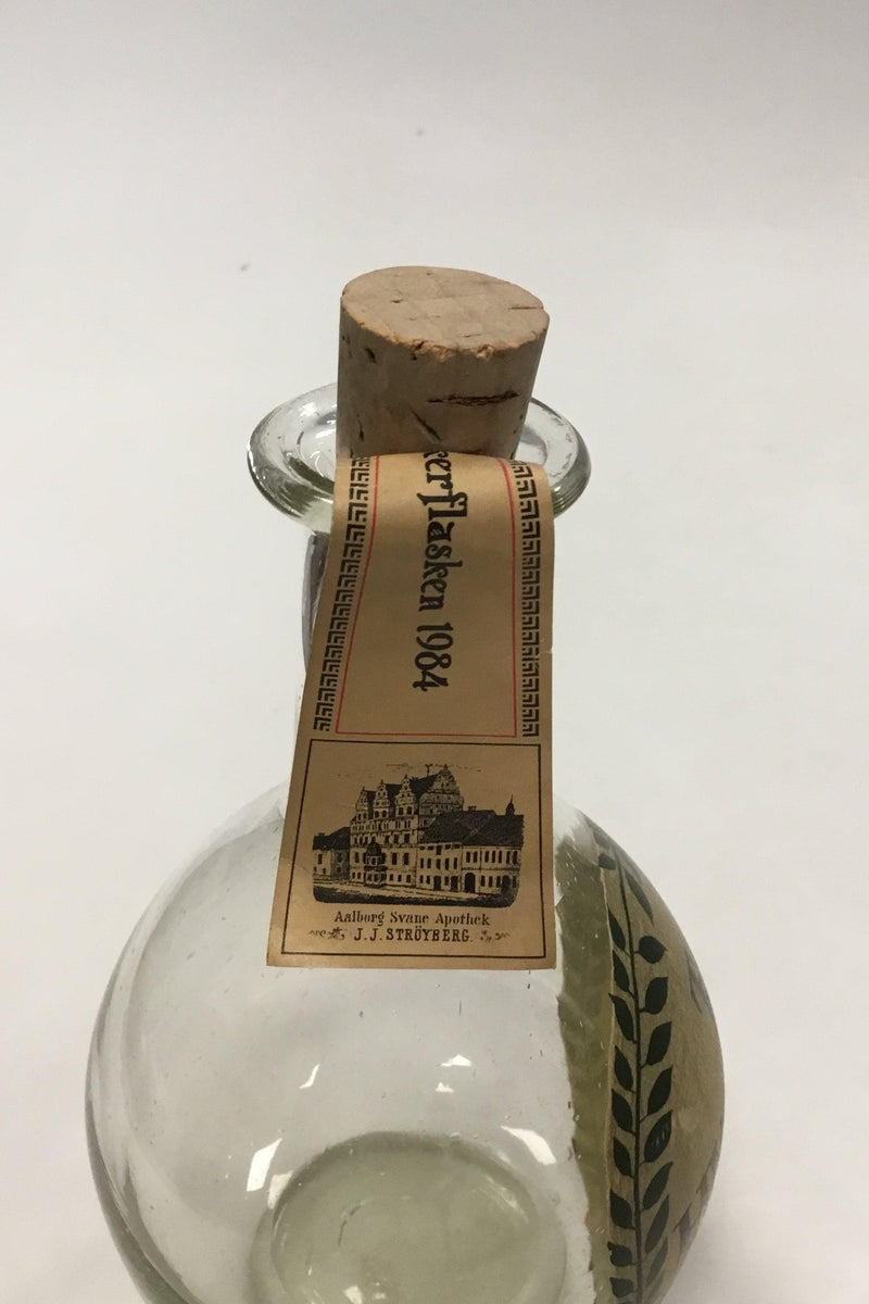Holmegaard Apotekerflasken, krukke med tekst TR KYOSCYAM fra 1984 - Danam Antik