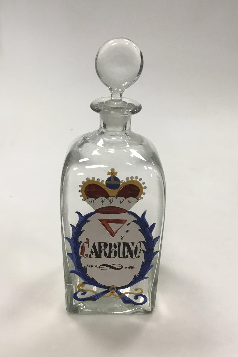 Holmegaard Apotekerflasken, krukke med tekst CARBUNC fra 1991 - Danam Antik