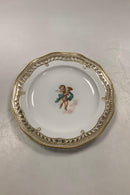 Sæt på 12 Flora Danica Tallerkener No 3584 med Puttier / Engle fra 1850-1870 - Danam Antik