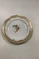 Sæt på 12 Flora Danica Tallerkener No 3584 med Puttier / Engle fra 1850-1870 - Danam Antik