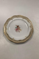 Sæt på 12 Flora Danica Tallerkener No 3584 med Puttier / Engle fra 1850-1870 - Danam Antik