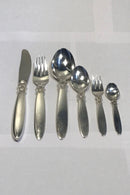 Georg Jensen Sterling Sølv Kaktus Bestik Sæt til 6 personer 36 dele - Danam Antik