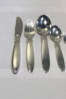 Georg Jensen Sterling Sølv Kaktus Bestik Sæt til 6 personer 36 dele - Danam Antik