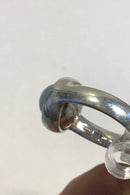 Georg Jensen Sterling Sølv Sphere Ring No 473 med Lys grøn sten - Danam Antik