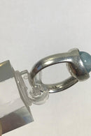 Georg Jensen Sterling Sølv Sphere Ring No 473 med Lys grøn sten - Danam Antik