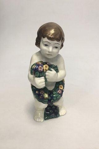 Aluminia af Rasmus Harboe Figur Engel med krans om livet nr. 987/815