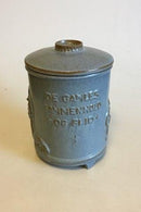 Anker Keramik Blå stentøjskrukke med låg - Danam Antik