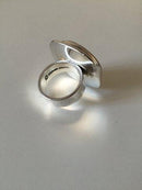 Bent Knudsen Sterling Sølv Ring med Rav No 35 - Danam Antik